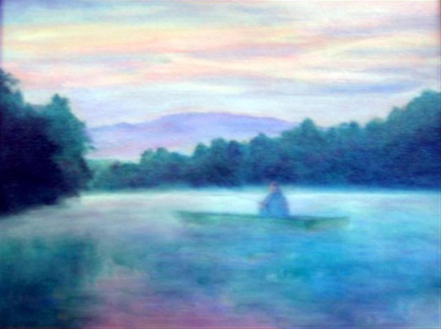 Landscape Painting - At Peace #2 by Dixie Hester