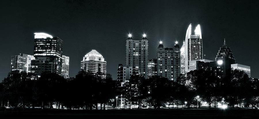 Atlanta Black and White Panorama #2 Photograph by Frozen in Time Fine Art Photography