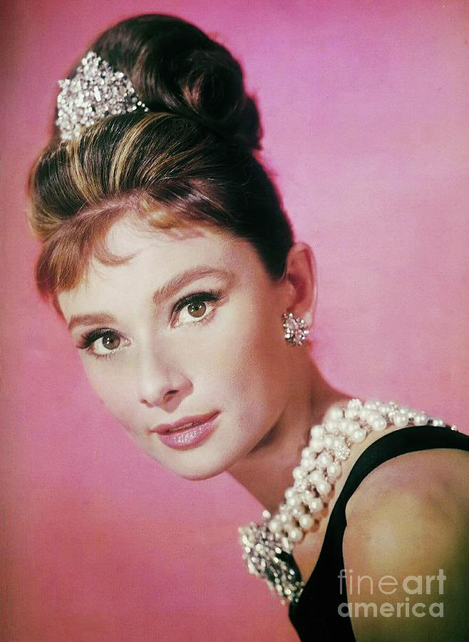 Audrey Hepburn, Vintage Movie Star, Photograph Photograph