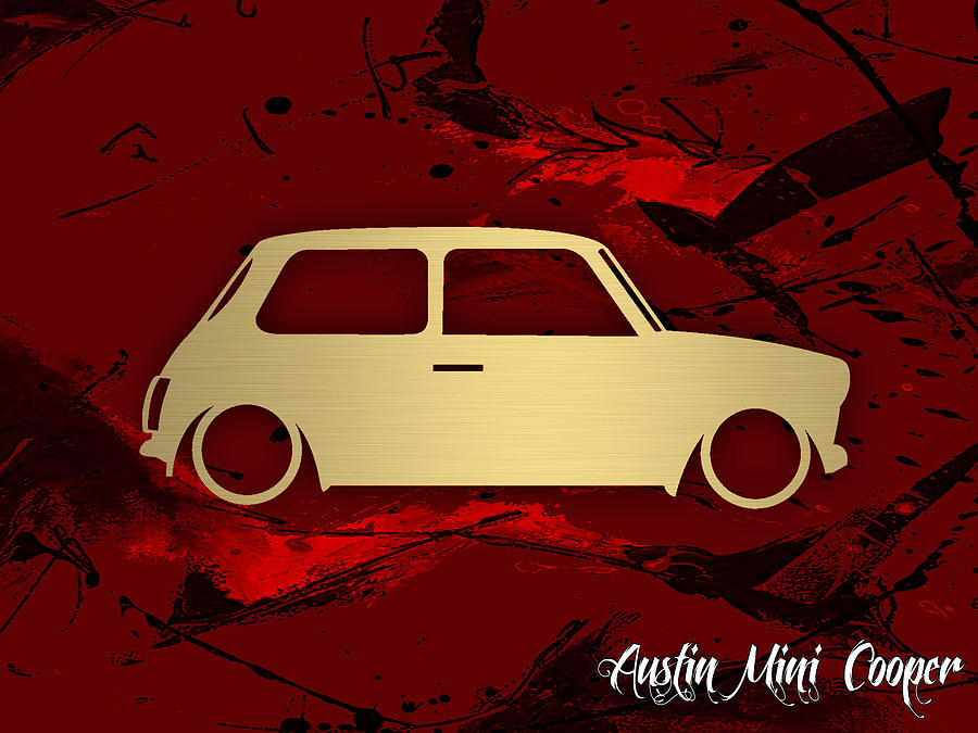 Car Mixed Media - Austin Mini Cooper #2 by Marvin Blaine