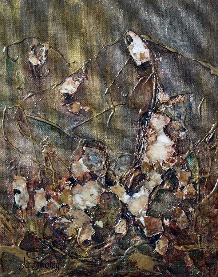 Tree Painting - Autumn Leaves by Jo Smoley