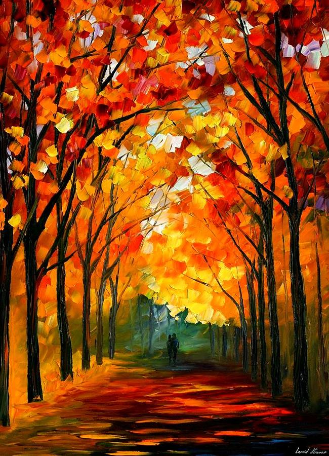 Autumn Painting by Leonid Afremov | Fine Art America