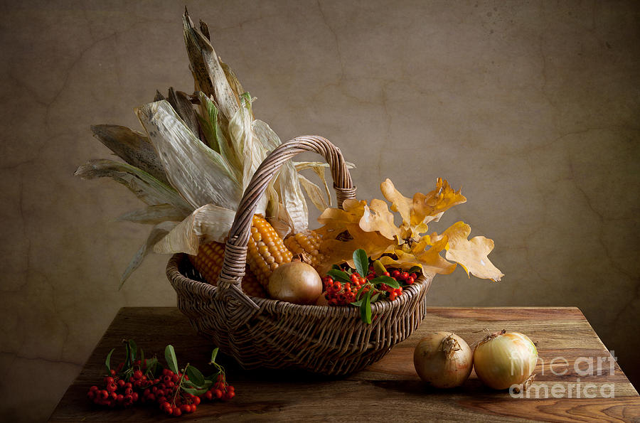 Thanksgiving Painting - Autumn #2 by Nailia Schwarz