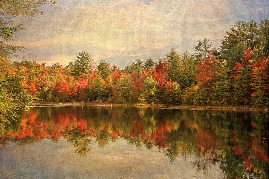 Fall Photograph - Autumn on the Lake #2 by Lisa Hurylovich