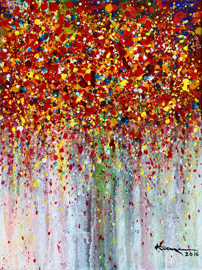 Autumn Rain #1 Painting by Kume Bryant