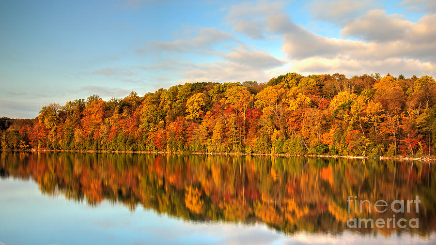 Autumn Reflections #2 Photograph by Rod Best