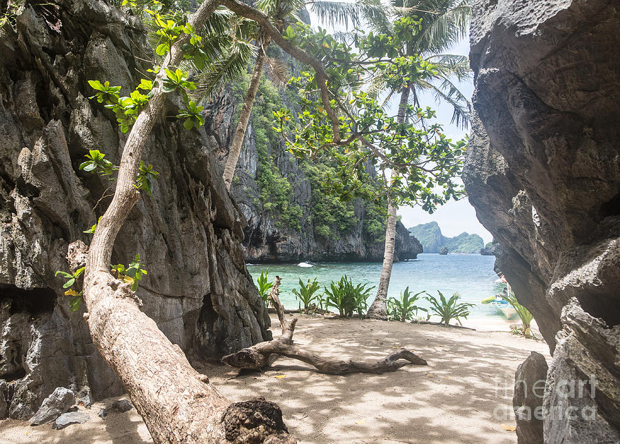 Awesome beach in the stunning Bacuit archipelago in El Nido  #2 Photograph by Didier Marti