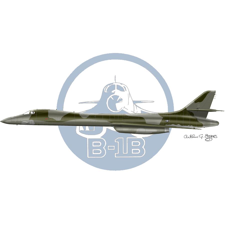 B-1B Lancer #2 Digital Art by Arthur Eggers