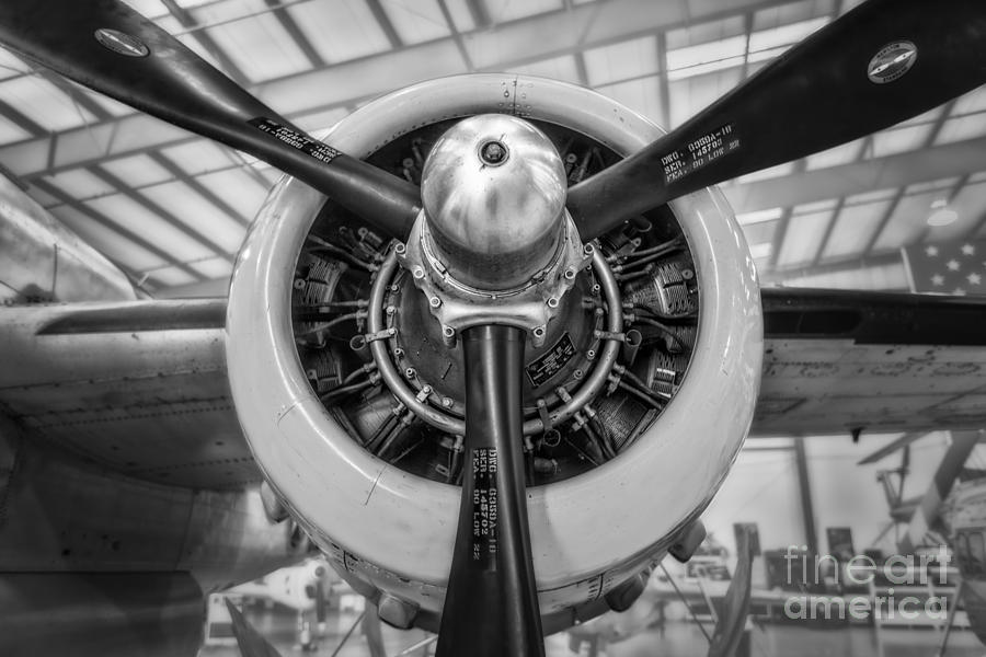 B-25 Mitchell Engine Photograph by Tim Wemple