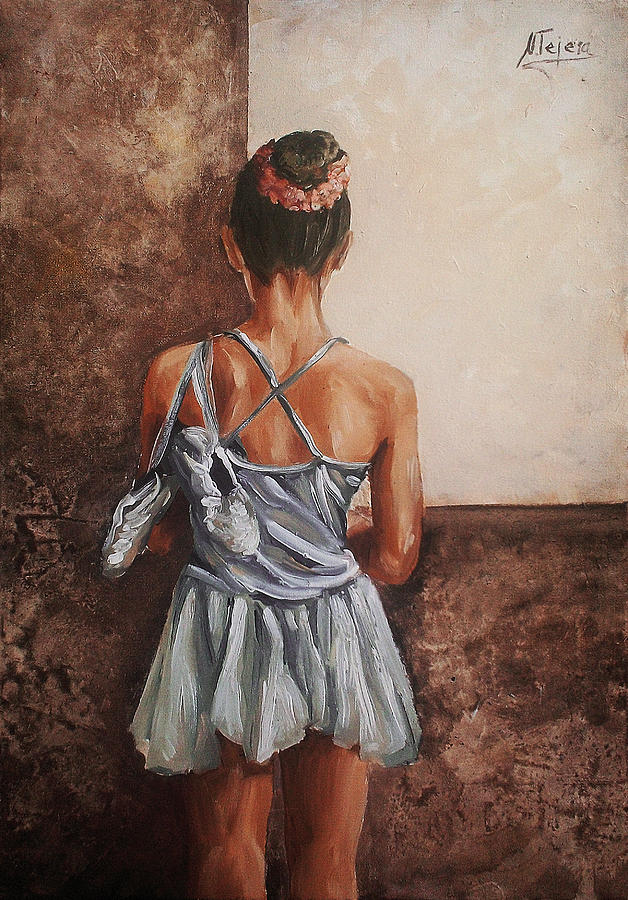 Portrait Painting - Bailarina #1 by Natalia Tejera