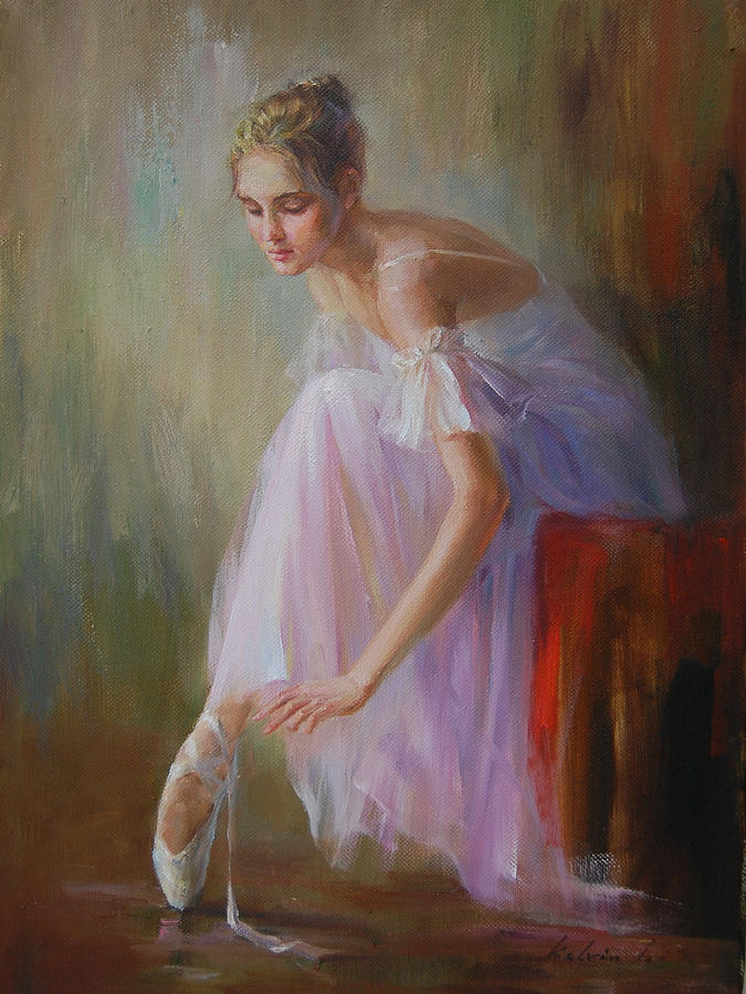 Figurative Painting - Ballerina #2 by Kelvin  Lei