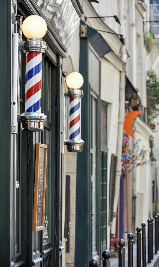 Barber shop sign in Paris #2 Photograph by Dutourdumonde Photography