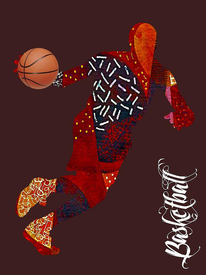 Basketball Mixed Media - Basketball Collection #2 by Marvin Blaine