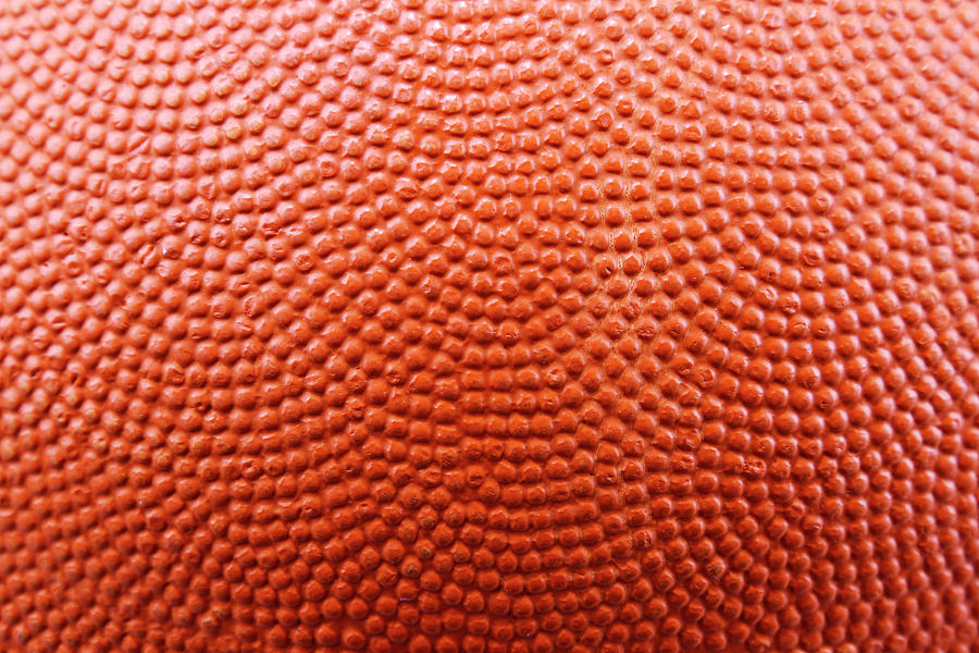 Basketball texture #2 Photograph by Les Cunliffe