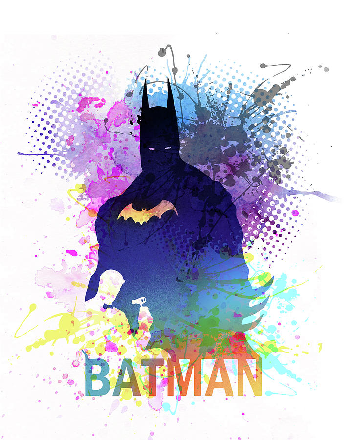 Batman  #2 Painting by Art Popop