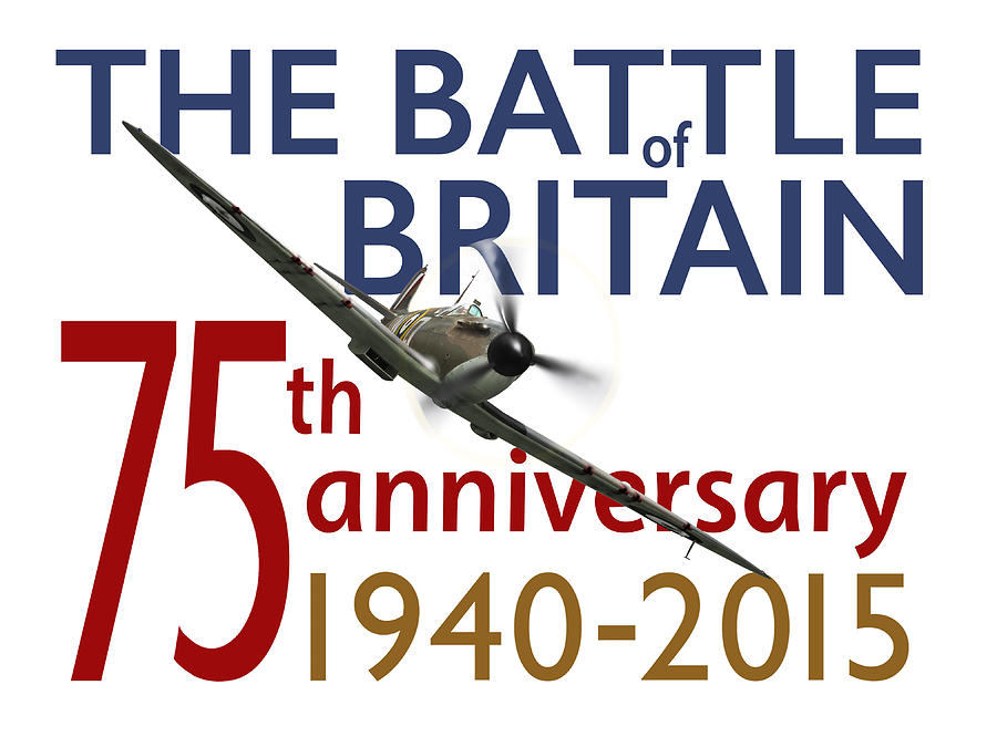 Battle of Britain 75th anniversary poster Digital Art by Gary Eason