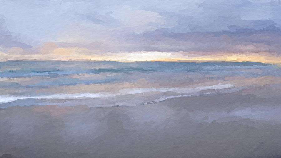 Beach sunrise #2 Mixed Media by Anthony Fishburne