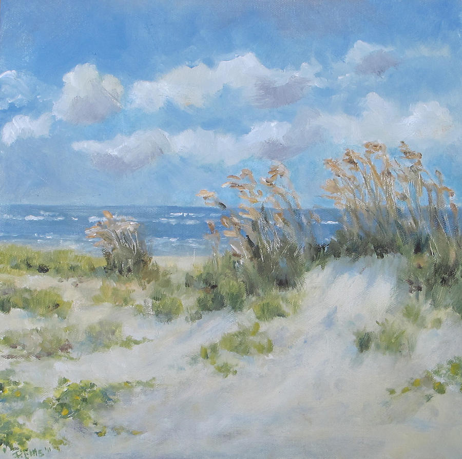 Beach Painting - Beach Walk by Peggy Ellis
