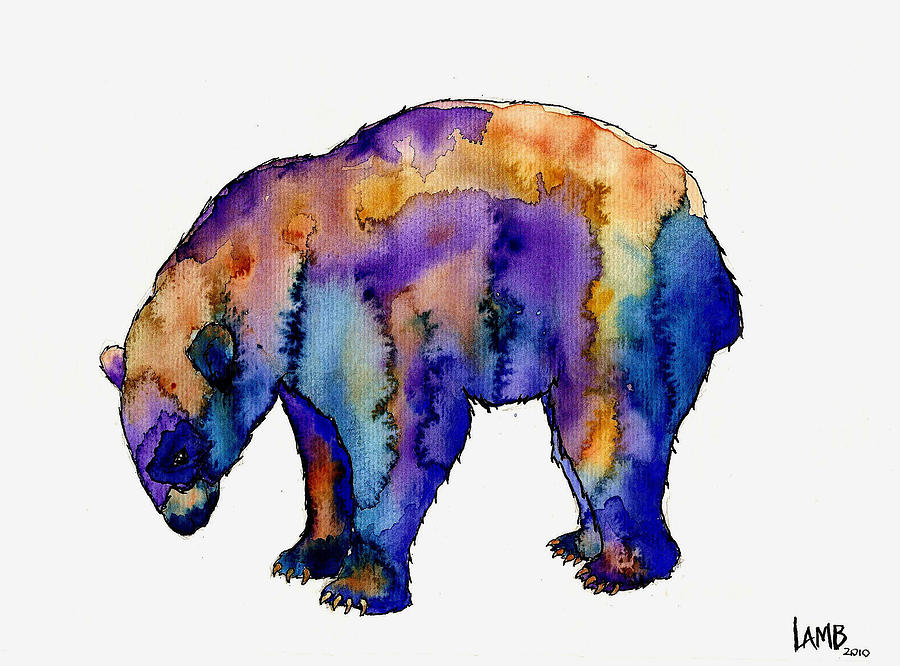 Bear #2 Painting by Julie Lamb