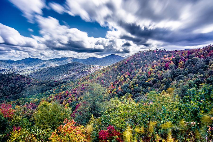 Beautiful Autumn Landscape In North Carolina Mountains #2 Photograph by Alex Grichenko