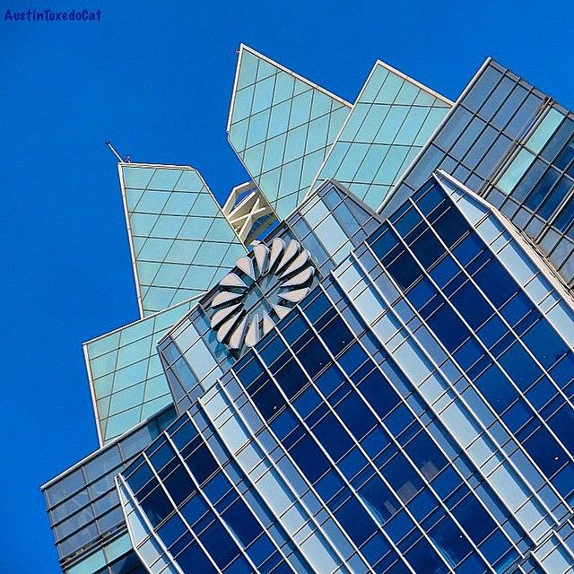 Skyscraper Photograph - #beautiful #bluesky And The Frost Bank #2 by Austin Tuxedo Cat