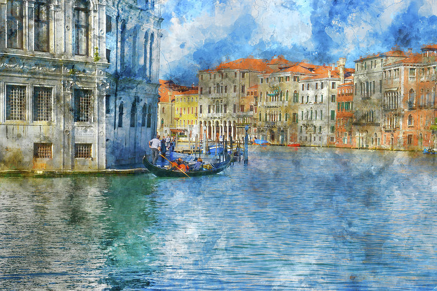 Beautiful canal scene in Venice, Italy #2 Photograph by Brandon Bourdages
