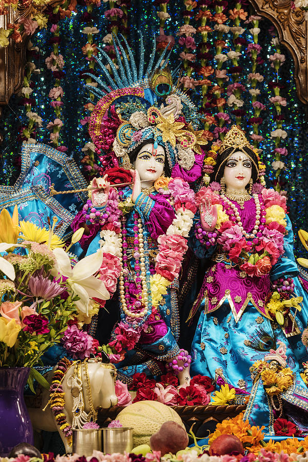 Beautiful image of Krishna and Radhe from Boise Hare Krishna Temple  Photograph by Vishwanath Bhat - Fine Art America