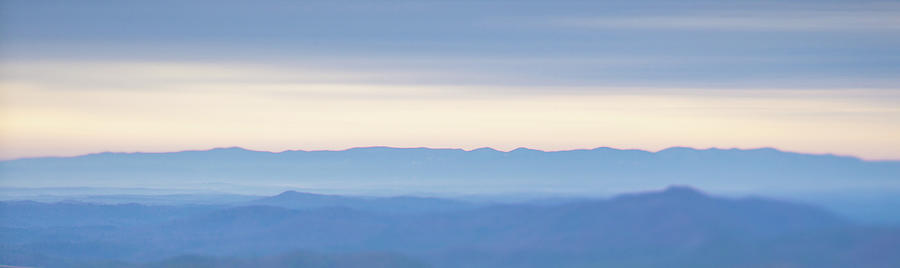 Beautiful Pastel Colors Sunrise In Blue Ridge Mountains #2 Photograph by Alex Grichenko