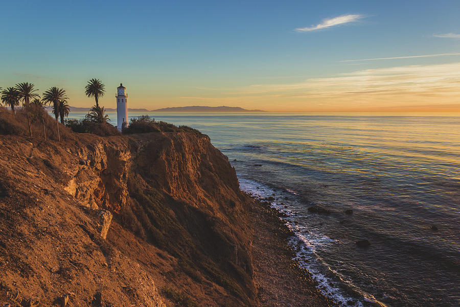 Beautiful Point Vicente Lighthouse at Sunset #2 Photograph by Andy Konieczny