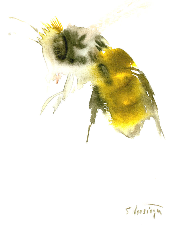 Bee #2 Painting by Suren Nersisyan
