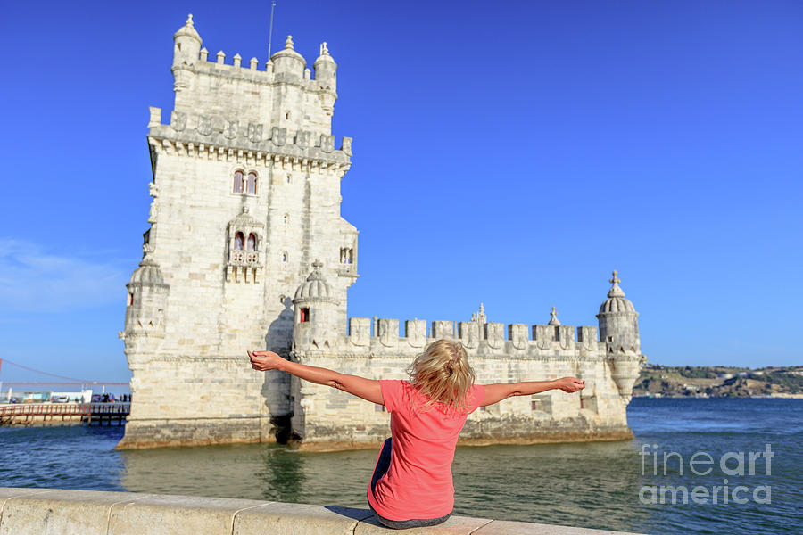Belem Tower tourism #2 Photograph by Benny Marty