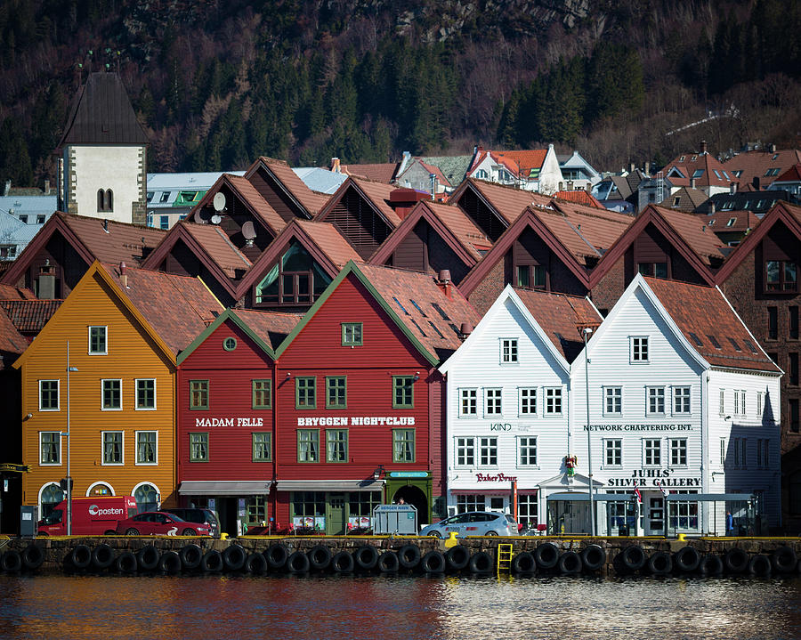 Bergen Bryggen Norway Photograph by Adam Rainoff