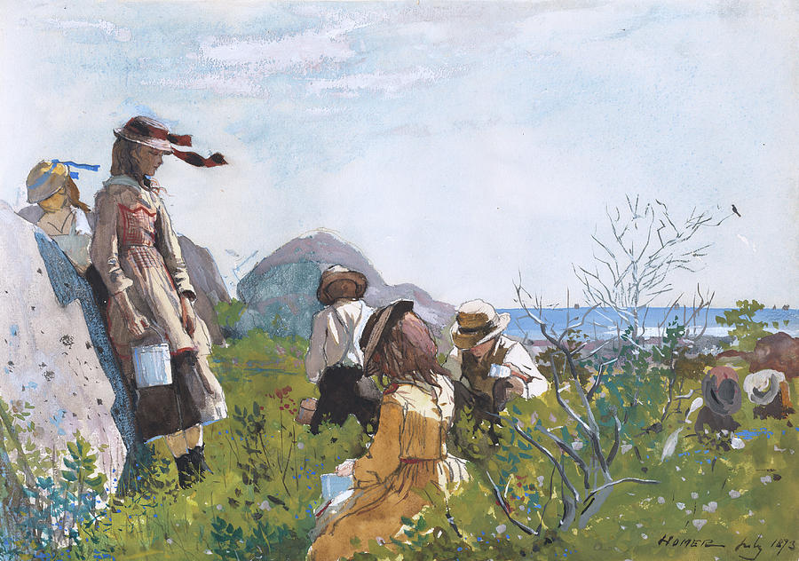 Berry Pickers #2 Painting by Winslow Homer