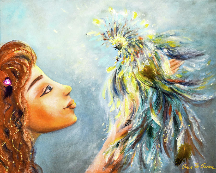 Birds of  Paradise #1 Painting by Gina De Gorna