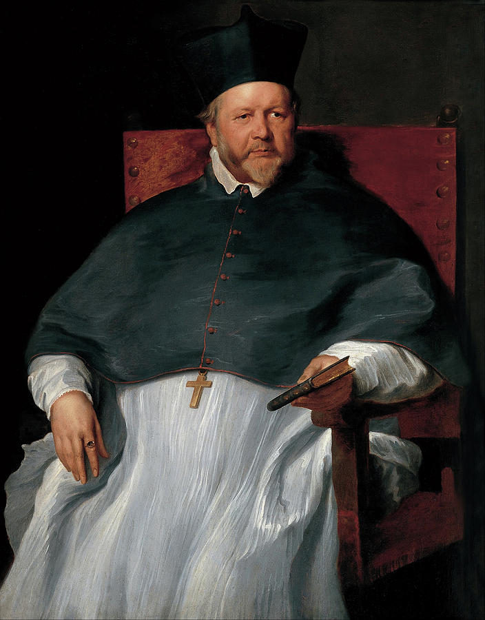 Anthony Van Dyck Painting - Bishop Jan van Malderen #2 by Anthony van Dyck