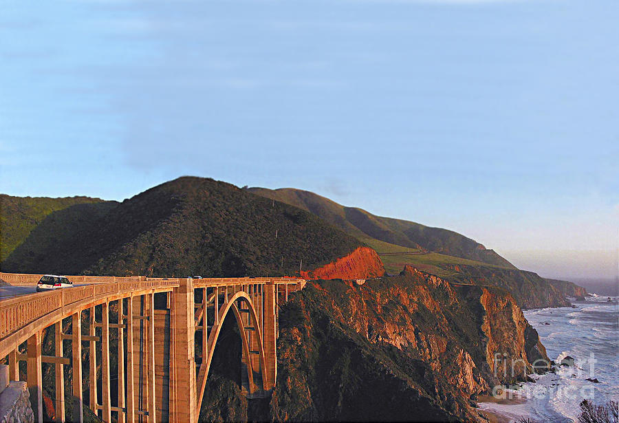 Bridge Photograph - Bixby Creek Bridge Big Sur photo by Pat Hathaway #5 by Monterey County Historical Society