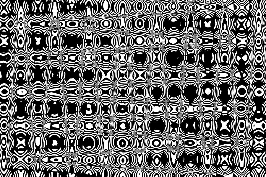Black And White Abstract #2 Digital Art by Tom Janca