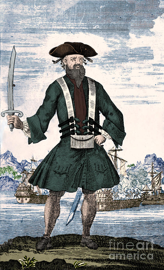 Blackbeard, Edward Teach, English Pirate #2 Photograph by Science Source