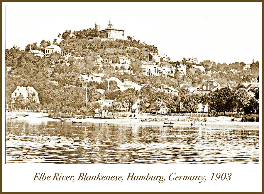 Blankenese, Hamburg, Germany Suburb, Elbe River, 1903 #2 Photograph by A Macarthur Gurmankin