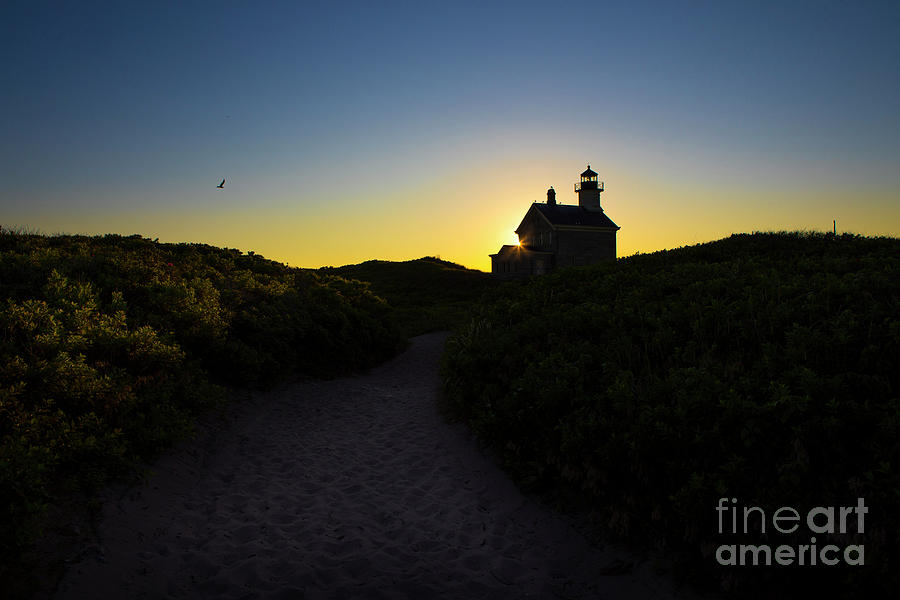 Sunset Photograph - Block Island North Lighthouse #2 by Diane Diederich