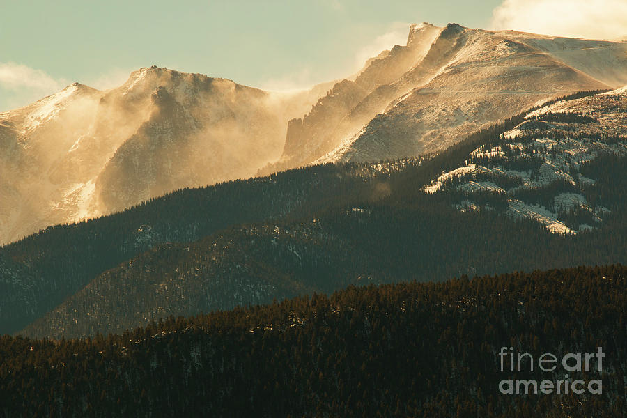 Blowing Snow on Pikes Peak Colorado #2 Photograph by Steven Krull
