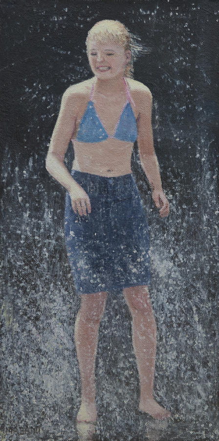 Blue Bikini Top #2 Painting by Masami Iida