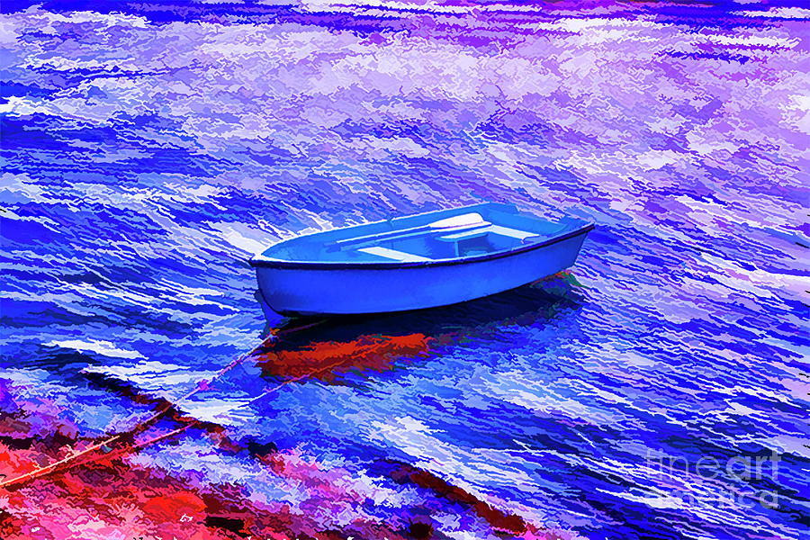 Blue Boat #2 Photograph by Rick Bragan
