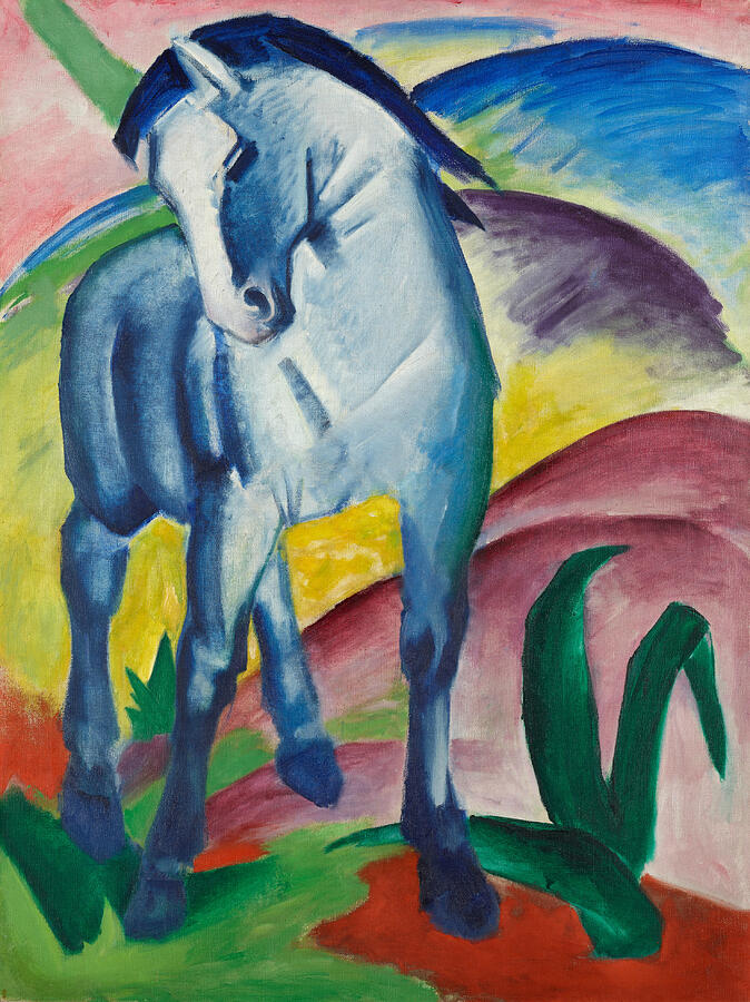 Blue Horse I #2 Painting by Franz Marc