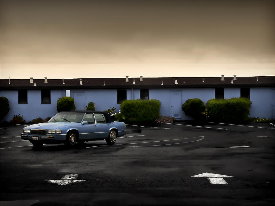 Blue Motel #2 Photograph by John Hansen