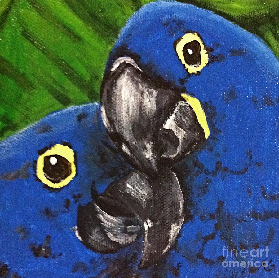 Nature Painting - 2 Blue by Norma Gafford Nature Painting - 2 Blue by Norma Gafford