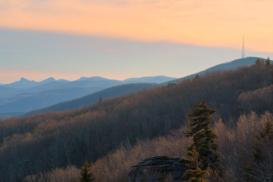 Blue Ridge Mountains Sunset  #1 Photograph by Ray Devlin