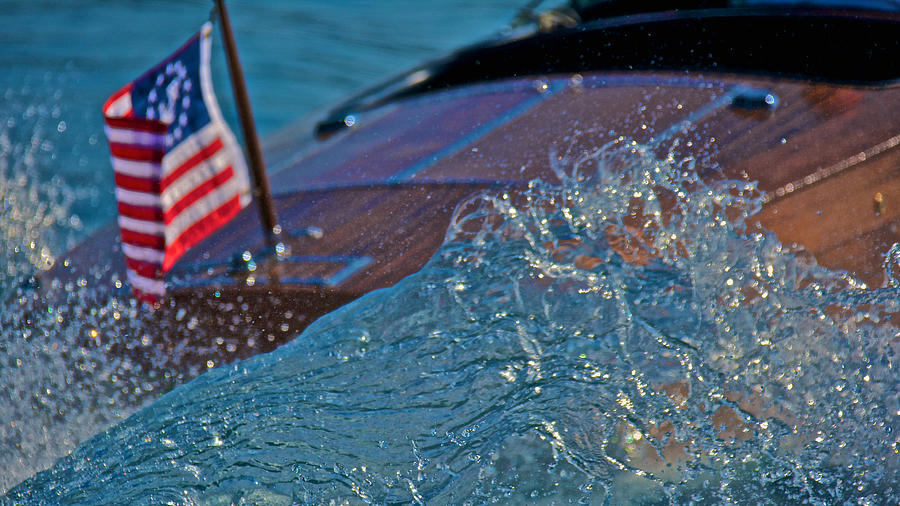 Boat Wake #1 Photograph by Steven Lapkin