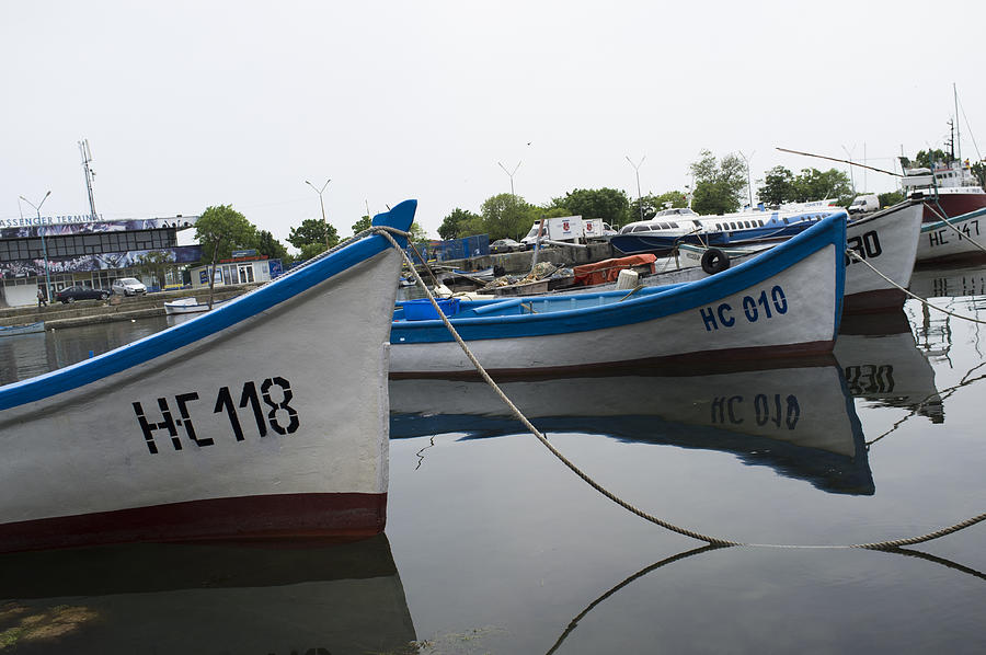 Boats At Mooring Photograph