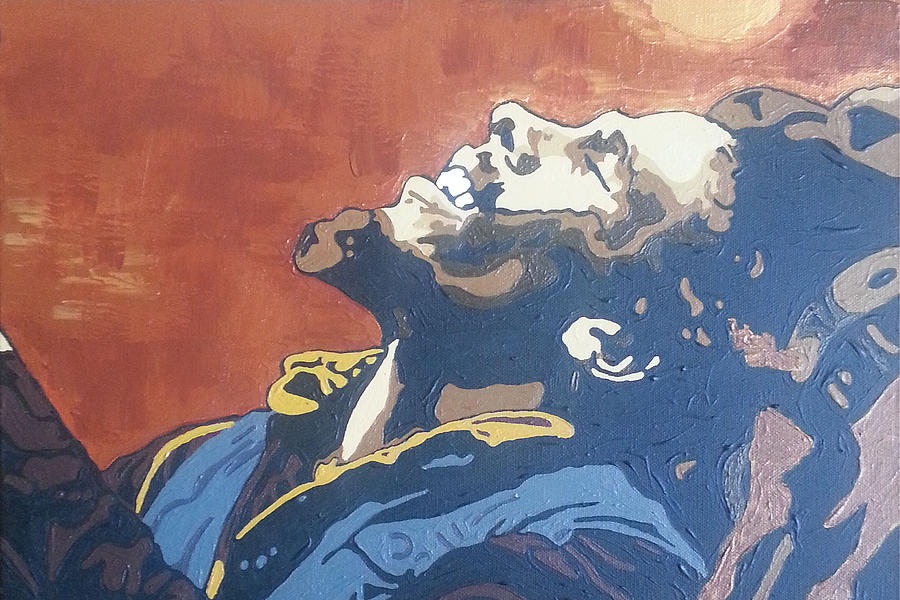 Bob Marley Painting by Rachel Natalie Rawlins